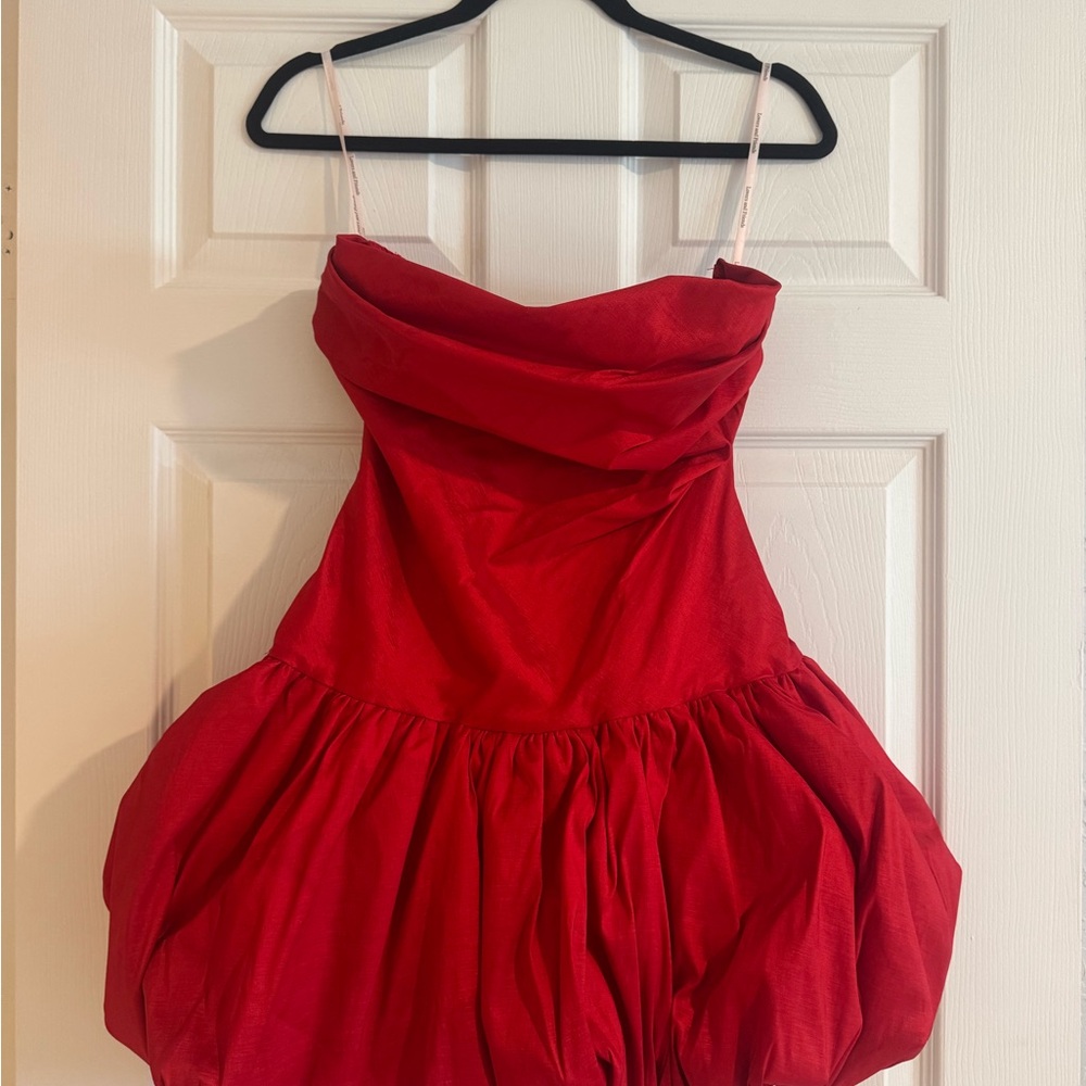 Lovers + Friends Red Strapless Mini Dress
